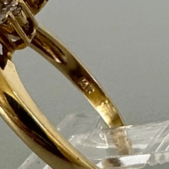 EFFY 14k Diamonds real emerald real solid Gold and Green Gemstone Ring - Picture 5 of 9